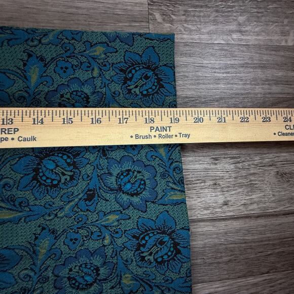 J. Jill XS Petite Floral Jacquard Pencil Skirt Teal Blue Green Tapestry Style - Picture 5 of 6